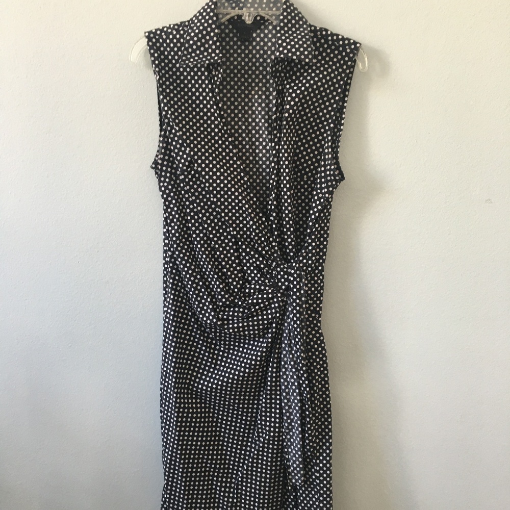 Express Polka Dot Wrap Dress - 6